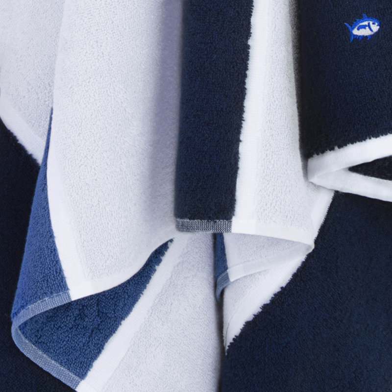 Southern Tide Performance Stripe Bath Towel
