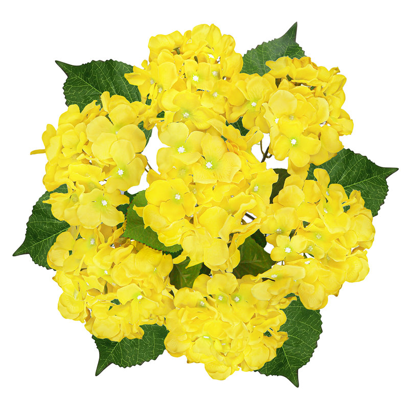 Tige d'hortensia de luxe Cragmont, Jaune