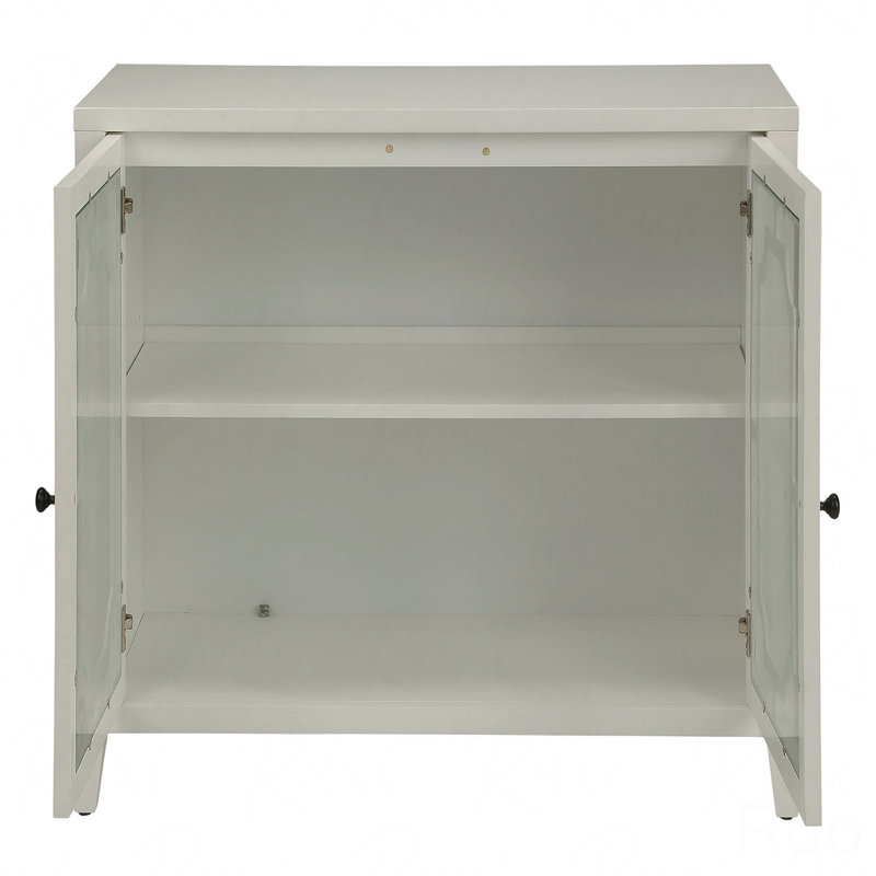 White Console Table With 2 Doors