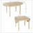 55" Solid Wood Kitchen Table, Drop Leaf Tables for Small Spaces, Folding Dining Table, Natural-679532804