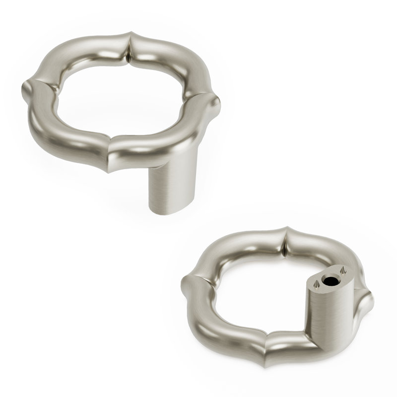 Trellis Collection Pendant Pull - 2 " Diameter Cabinet Pull - Traditional Hardware for Drawers & Cabinets, Satin Nickel