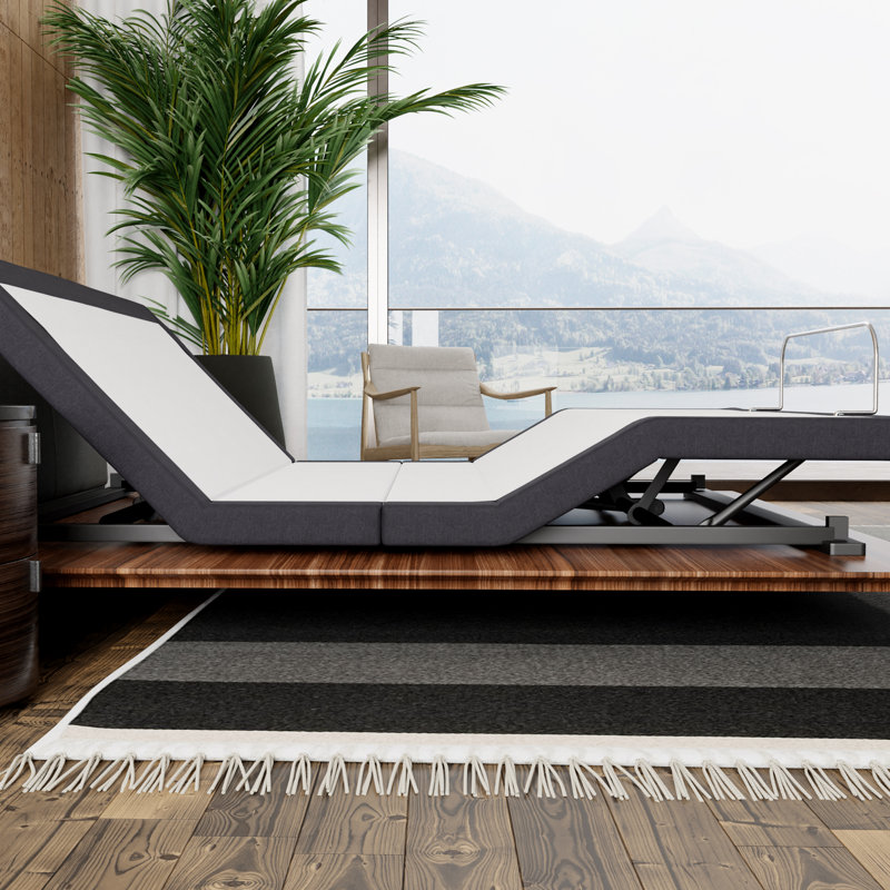 Base réglable Blissful Nights Z4, dégagement nul pour le rangement et les cadres de lit plateforme, Simple TG