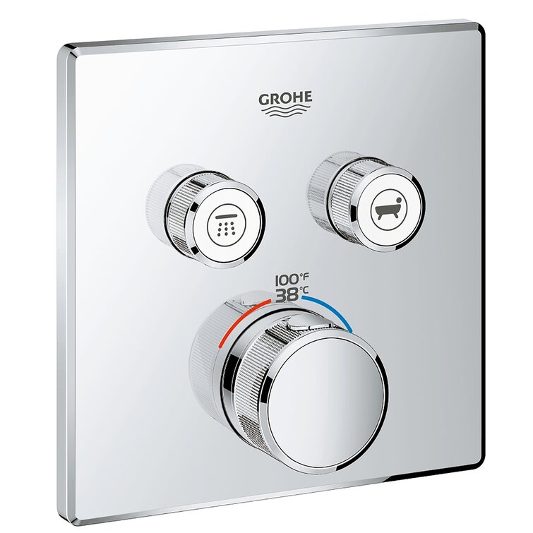 Grohtherm® SmartControl Dual Function Thermostatic Trim with Control Module