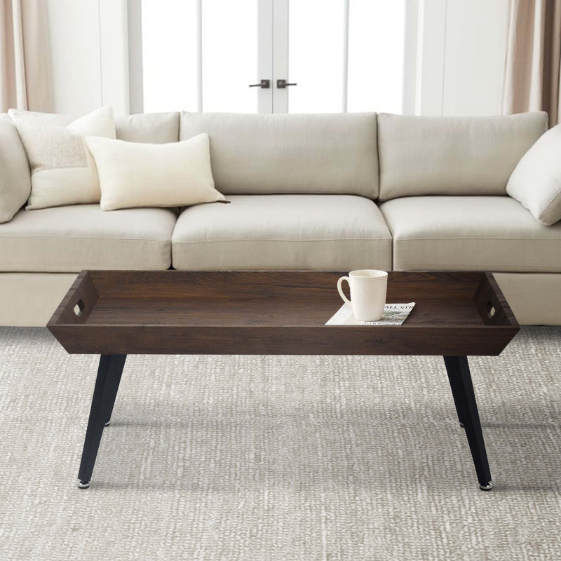 Table basse en bois avec plateau Annakatrin