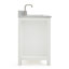 Ensemble de meuble-lavabo simple 54 po avec plateau en marbre de Carrare Aberdeenshire-85364037