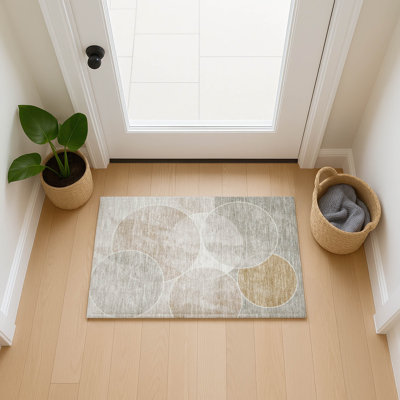 Machine Washable Indoor/Outdoor Pablo ACN2286 Geometric Rug