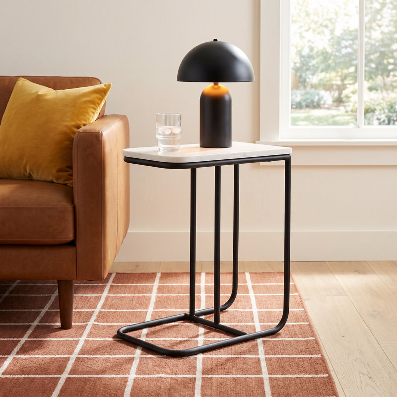 Oskar Marble Top End Table