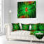 Abstract Fractal Leaf Design Pillow-30628975-30628979