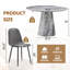 Ensemble de table de salle à manger 45 po avec chaises rembourrées 4/6-1412021827-1412021854
