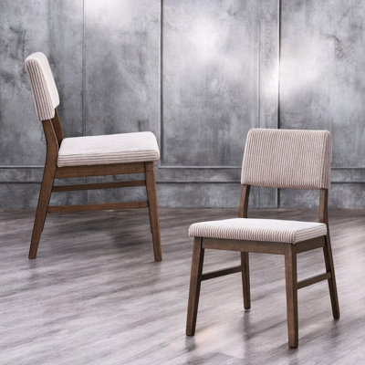 2 chaises d'appoint mauve et noyer, revêtement en velours côtelé, décor scandinave, hauteur de siège de 19 po, poids de 30 lb avec accents 2, dossier rembourré confortable, style, capacité de 220 lb