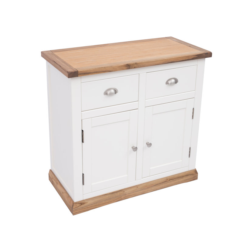 Watson 84cm Sideboard, Off White/Natural