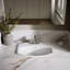 Lavabo de salle de bain rectangulaire encastré en porcelaine vitreuse avec trop-plein Cimarron-71926875-10940937