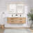 Cristo 60 " W Free Standing Wall Mounted 2 Double Vanity Bathroom Vanity With Quartz Top-938838017