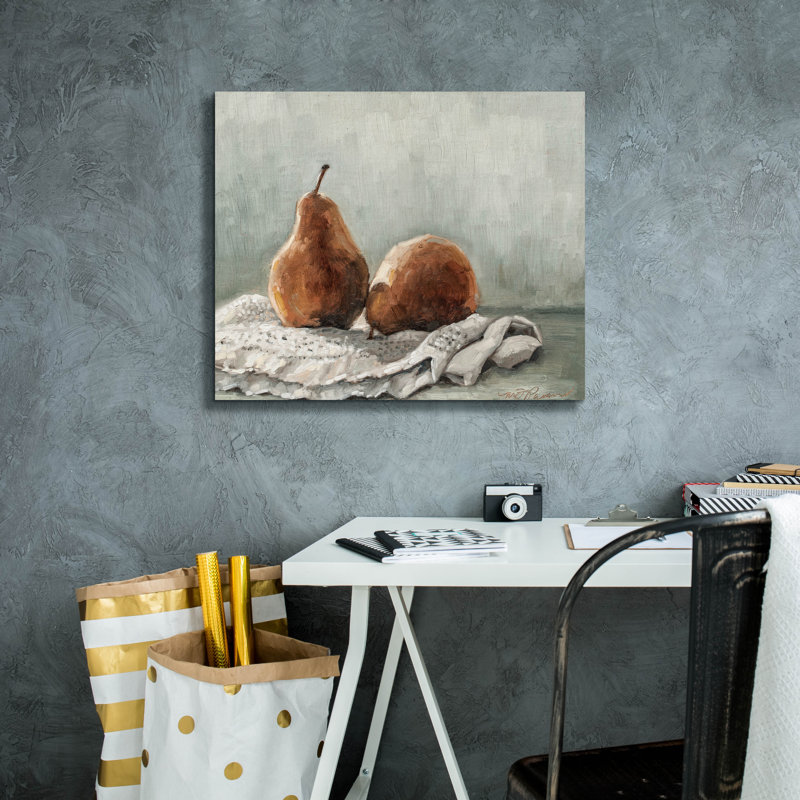  «Pair of pears 1» par Marian Parsons, art mural sur toile, 24 po x 20 po