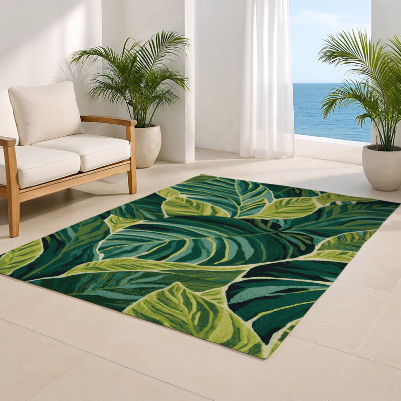 Tapis vert d'intérieur et d'extérieur Botanical, Rectangle 4pi x 6 pi