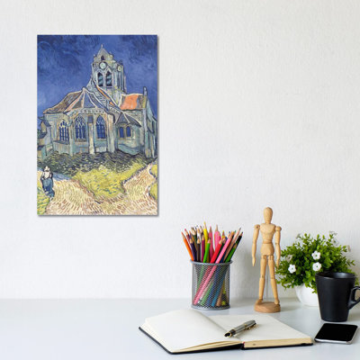 Église à Auvers-sur-Oise, 1890 - Giclée sur toile tendue avec châssis
