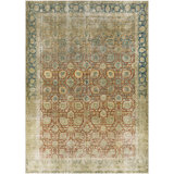 Antique One Of A Kind One-of-a-Kind 7'8" X 10'6" Hand Knotted Area Rug