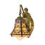Lampe murale rétro en laiton avec bras Tiffany Mermaid