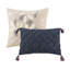 Édredon bleu marine 8 pièces - style coussins décoratifs brodés lavables à la machine et froissables - pour lit 2 coussins, taies décoratives 1 jupe vapeur