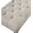 Tufted Turned Leg  Dining Bench, Tan