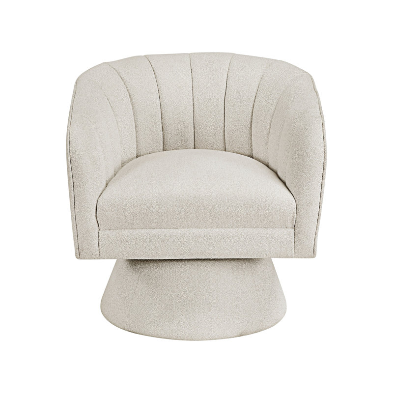 Fauteuil d'appoint pivotant Upholstery, Beige