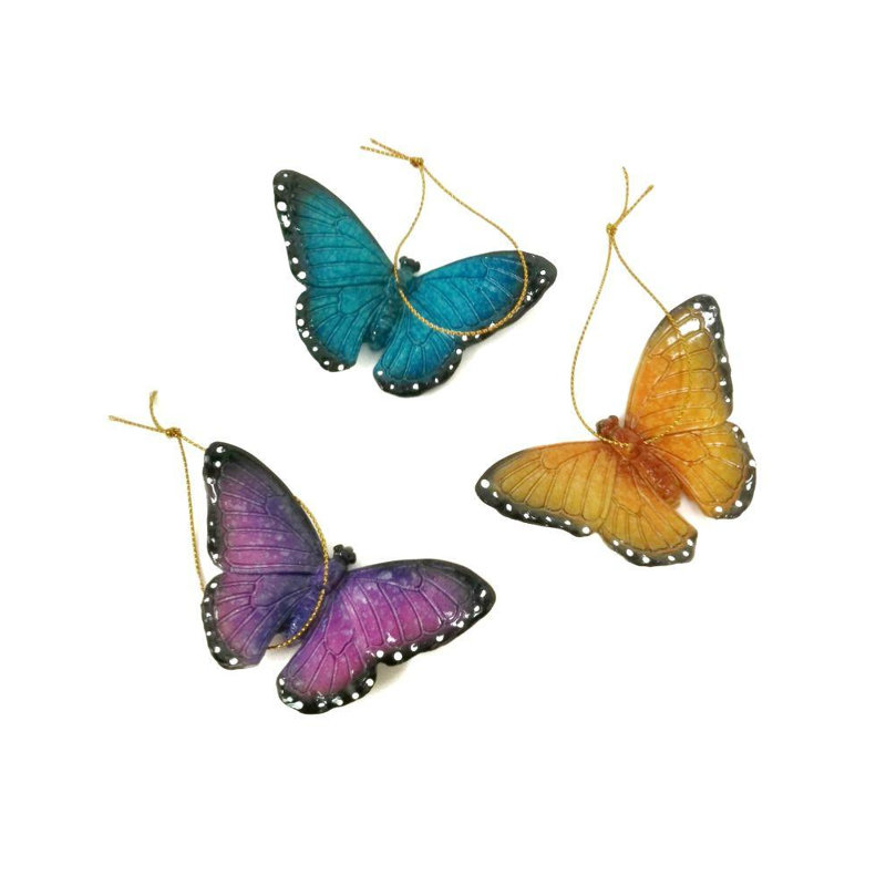 Ensemble de figurine papillon 3 pièces Deherrera