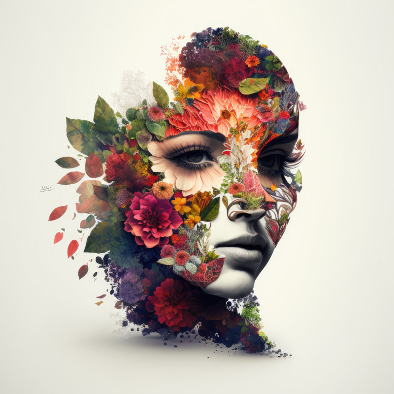 «Beauty of Color I», reproduction sur toile sans cadre, H 15 po x l 15 po x P 1,5 po