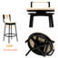 Élégants tabourets de bar tissés à la main au design ergonomique et au charme rustique