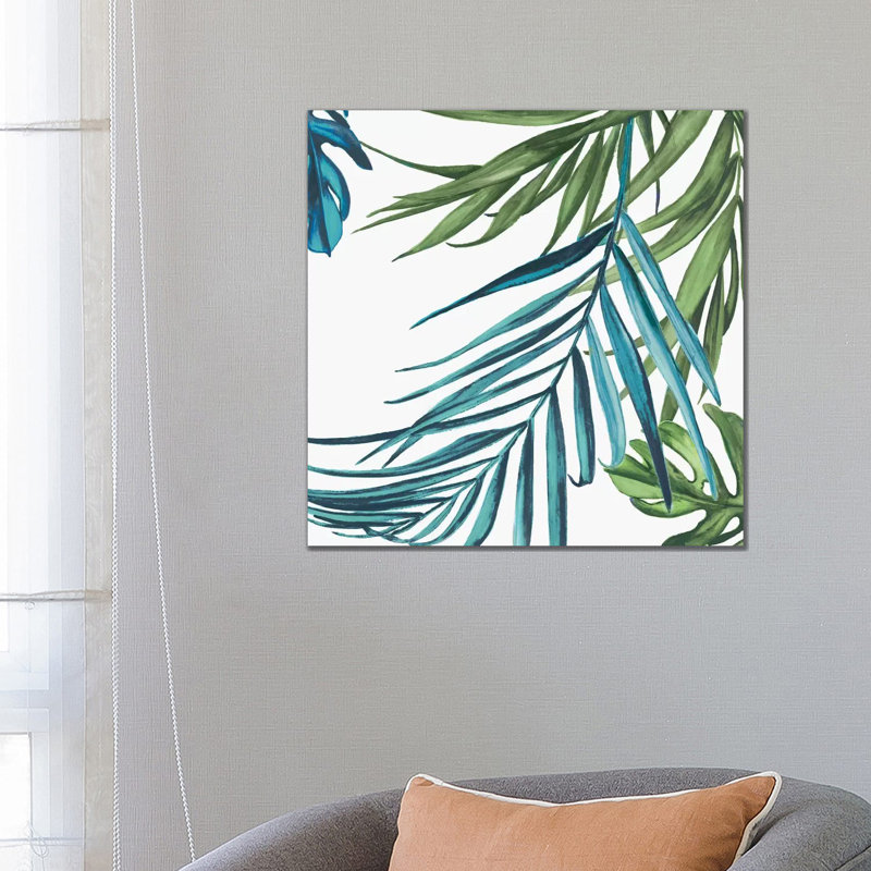 Palm Leaves III 1 Piece Wrapped Canvas Wall Art, 66.04 cm H x 66.04 cm W x 1.91 cm D