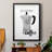 Begins After Coffee - Matted and Framed Under Glass, Large Living Room Wall Art-52357972-52357978