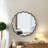 Solid Wood Wavy Mirror--Natural-Wood Vanity Mirror Wall Decor 31" X 31" Modern Mirror Wall Decor For Bathroom, Bedroom, Living Room, Dining Room, Cloakroom, Entryway-200960652-200960656-200960657