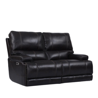 Adlan 65.5'' Leather Power Reclining Loveseat