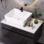 Meuble-lavabo flottant avec lavabo vasque et rangement