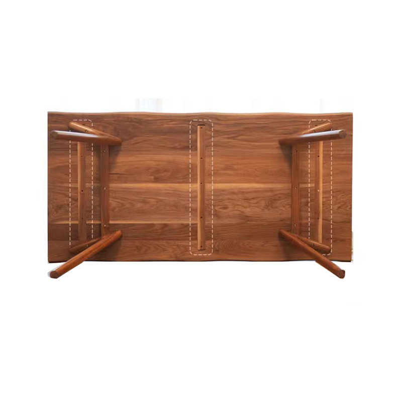 Simple solid wood table, 29.52"H x 94.48"L x 37.4"W