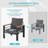 Outdoor Couch Aluminum Patio Furniture Sofa, 7 - Person Seating Group With Cushions, 5 Piece Conversation Sets With Removable Cushion-584289403