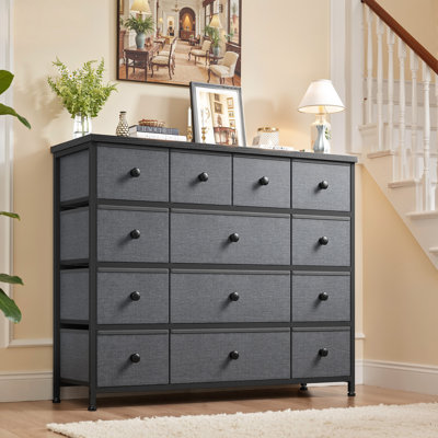 Abdulfatah Dresser TV Stand with 13 Drawer Dresser for Bedroom