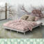 Structure de lit plateforme grise moderne
