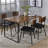 Dining Table With Metal Sled Base