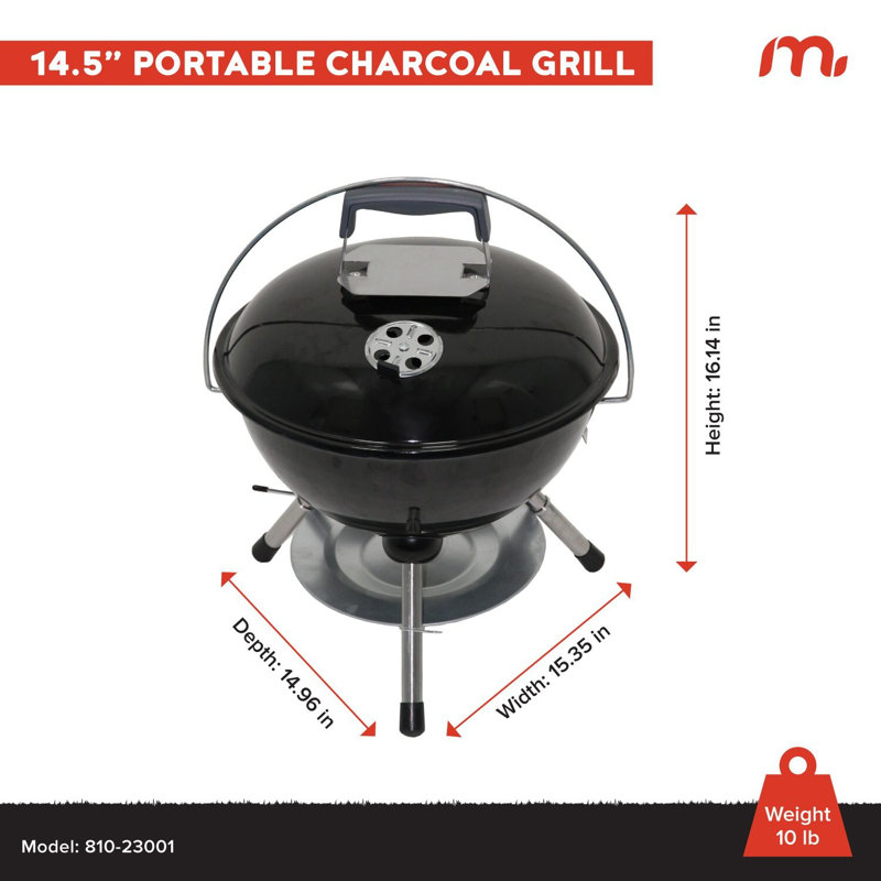 Barbecue au charbon 14,5 po Megamaster