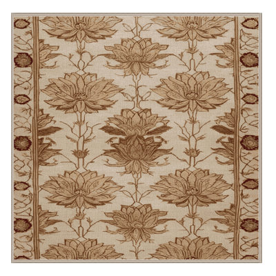 Tapis brun français lavable à la machine