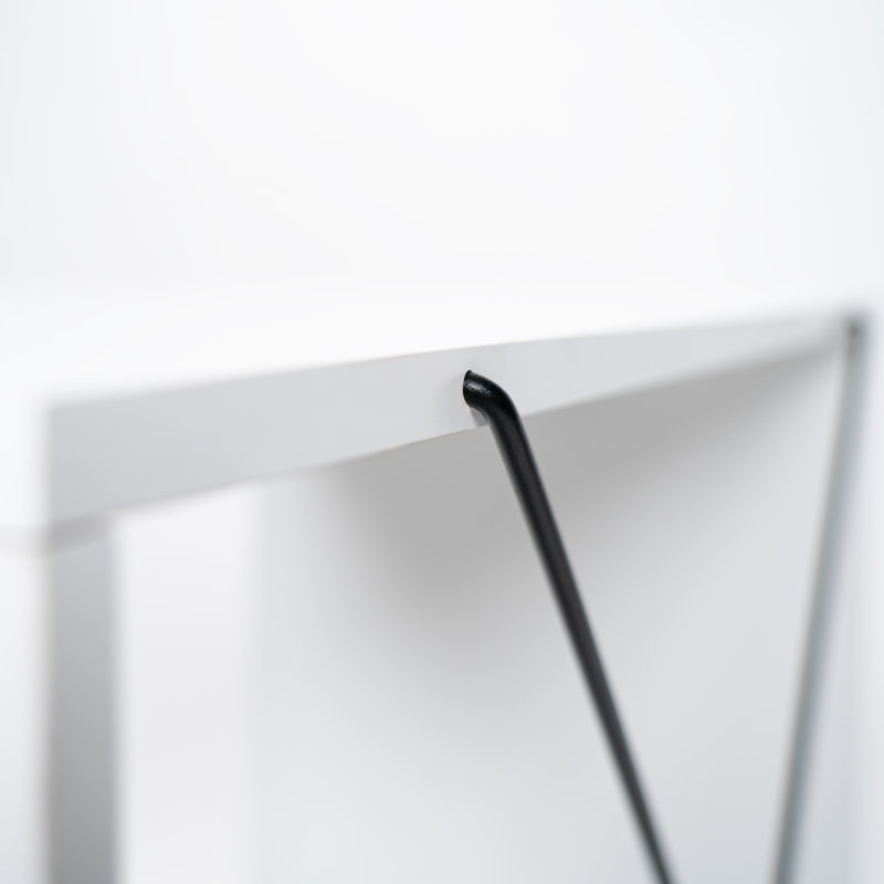 Hybrid X Desk Desk Shell, White