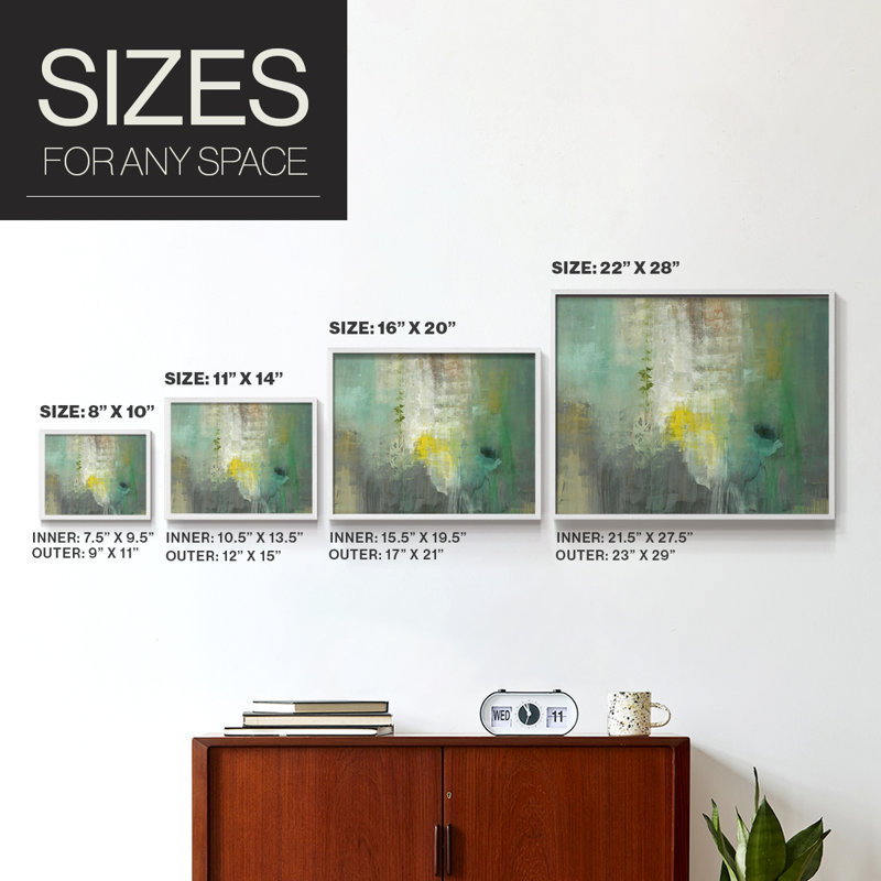Forage - Reproduction encadrée - Restickable, H 8 po x l 10 po, Blanc