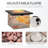 32" Outdoor Propane Gas Fire Pit Table, 50,000 Auto-ignition, Faux Ledge Stone Ornament, Lava Rocks, Rain Cover, , Mellow Brown 32 Inch Square , Milk Chocolate