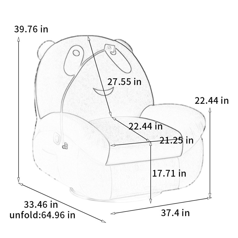 Panda adjustable comfortable recliner