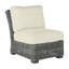 Fauteuil de chambre modulaire rustique tissé - gris ardoise-607864352-600847099-600847749