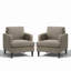 Fauteuil d'appoint rembourré moderne avec accoudoirs larges, poche de rangement latérale et dossier ergonomique-357107482