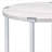 Brecon White Oak & Chrome Finish End Table