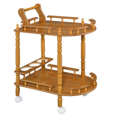 Grande table à vin 29 po en bois à 2 niveaux 29 po