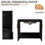 Meuble-lavabo 24 po avec lavabo en céramique et armoire d'appoint 24 po - Design contemporain-861334193