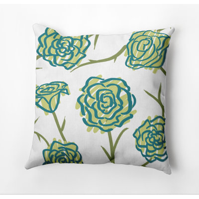 Housse de coussin d'extérieur carré Botanical Blooms